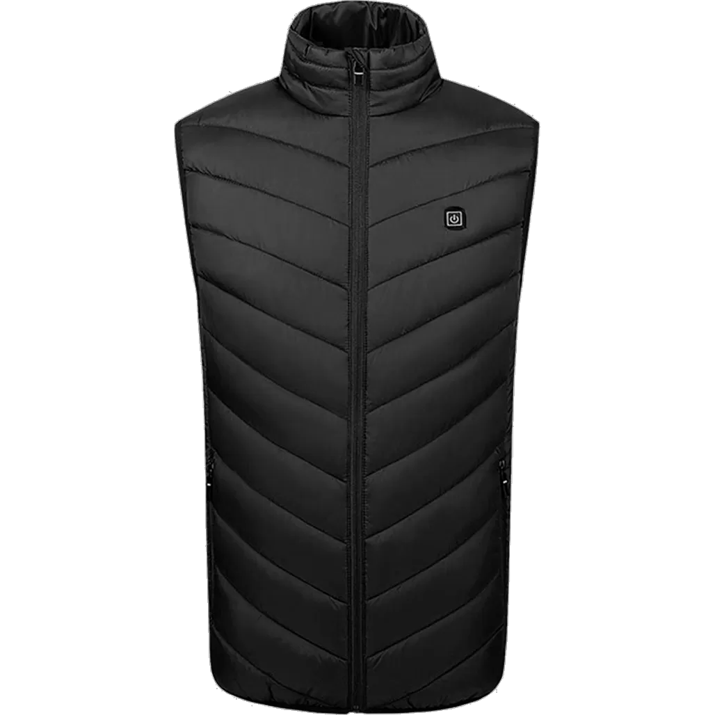 Жилет зігріваючий зимовий HeatFashion Electric Heating Vest 4XL Чорний