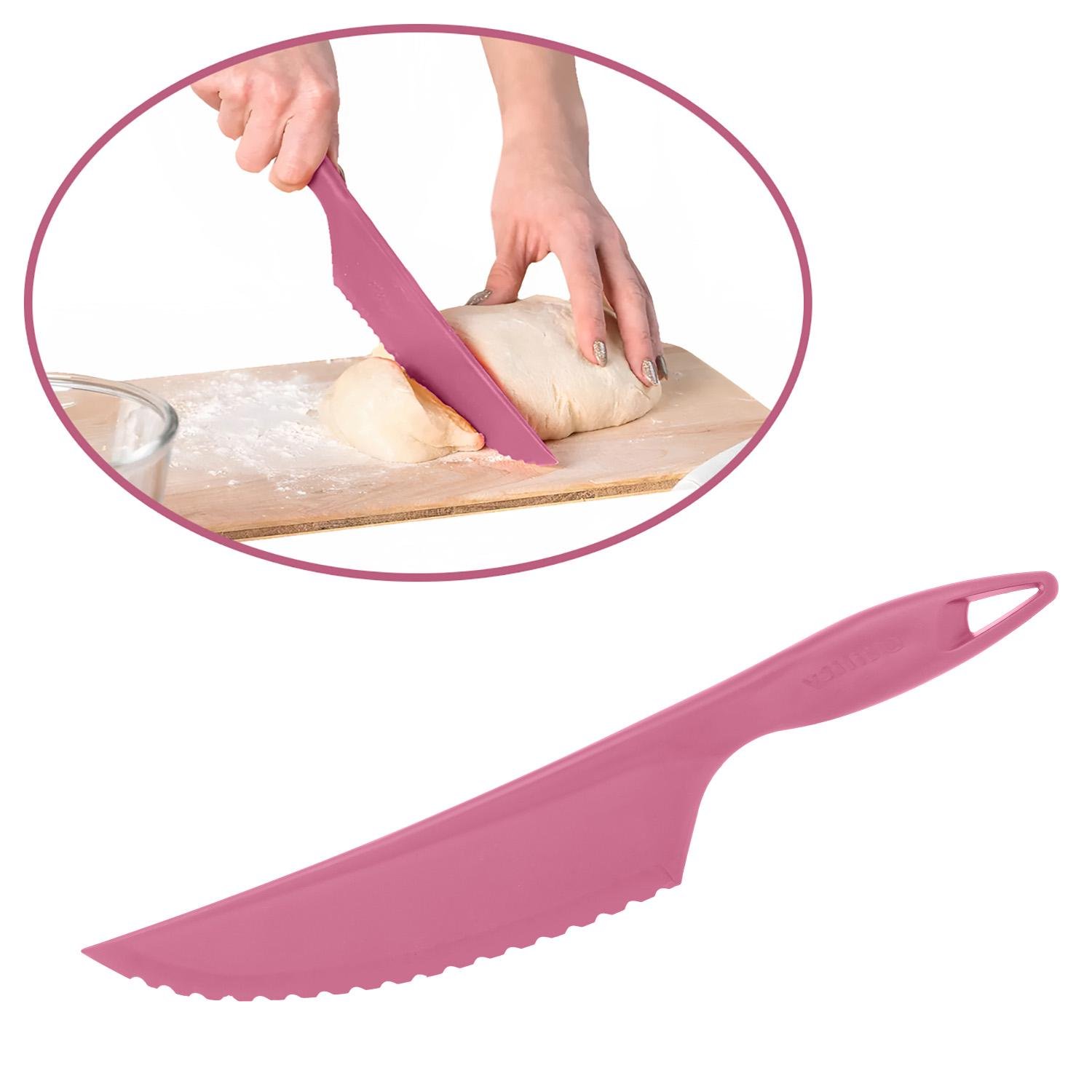 Кухонний ніж пластиковий Kitchette для силіконового килимка 30,5 см Рожевий (1806200137) - фото 14 Кухонний ніж пластиковий Kitchette для силіконового килимка 30,5 см Рожевий (1806200137) - фото 14