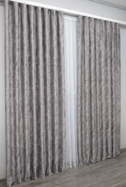 Ткань для штор Афина бархат Светло-серый (1313ш) - фото 6 Ткань для штор Афина бархат Светло-серый (1313ш) - фото 6