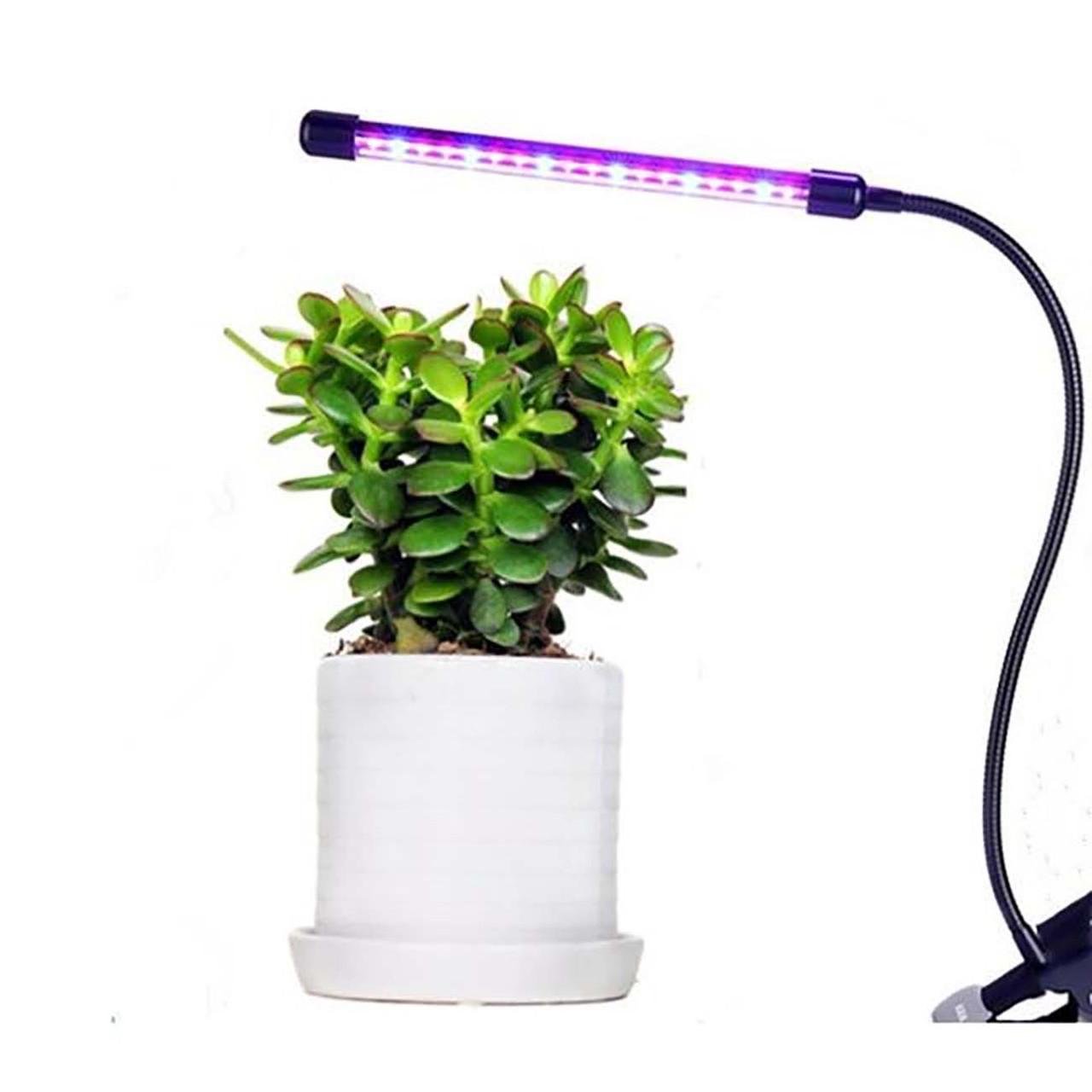 Ультрафіолетова лампа для рослин 1 лампа 10W USB таймер з кріпленням прищіпка та пультом - фото 5 Ультрафіолетова лампа для рослин 1 лампа 10W USB таймер з кріпленням прищіпка та пультом - фото 5