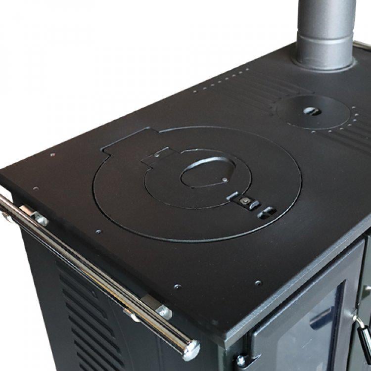 Чавунна піч на дровах Sabah S105 BLACK з конфорками, духовкою та чавунною топкою 15,6 кВт - фото 3