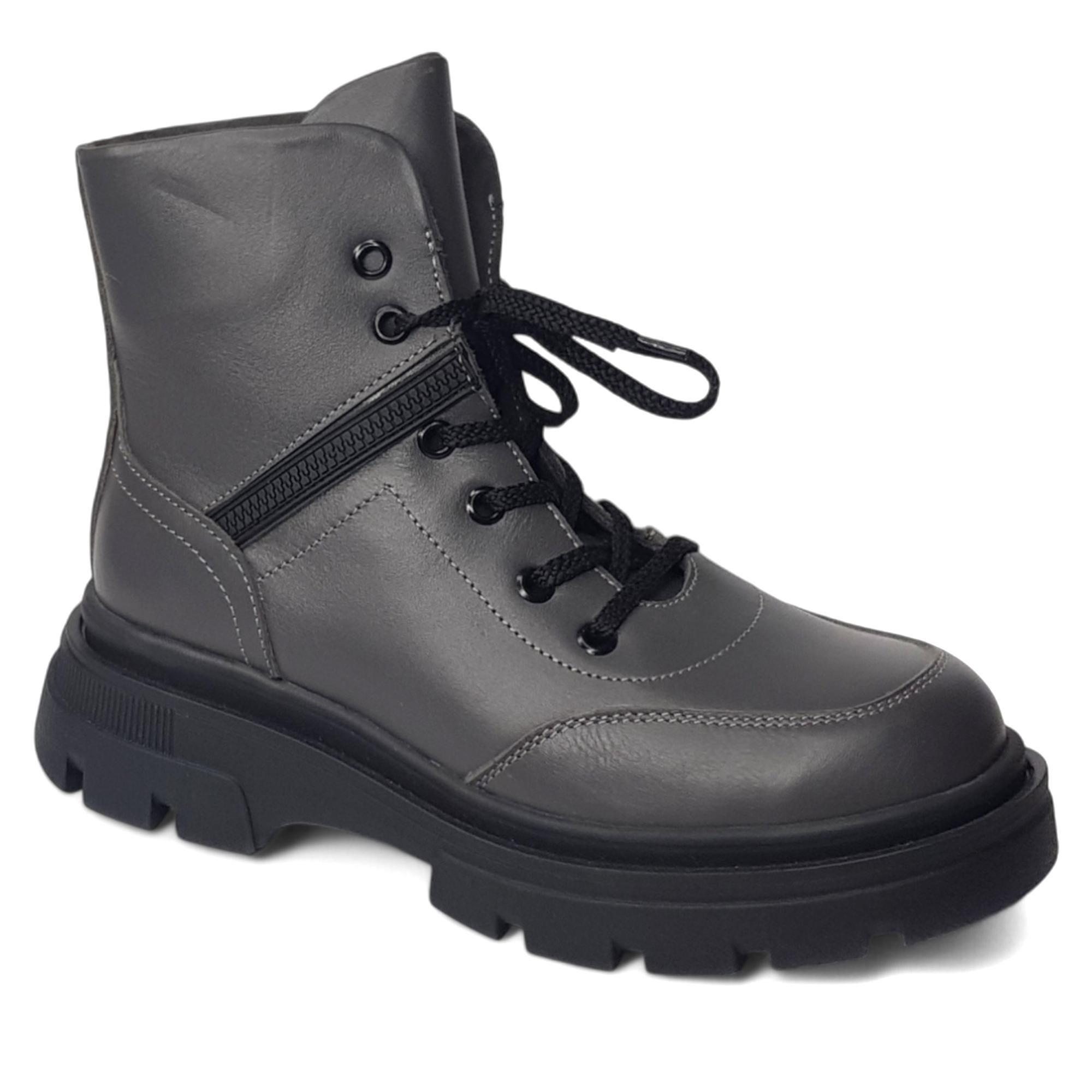 Ботинки женские осенние Larsena повседневные р. 38 Серый (056402-38)