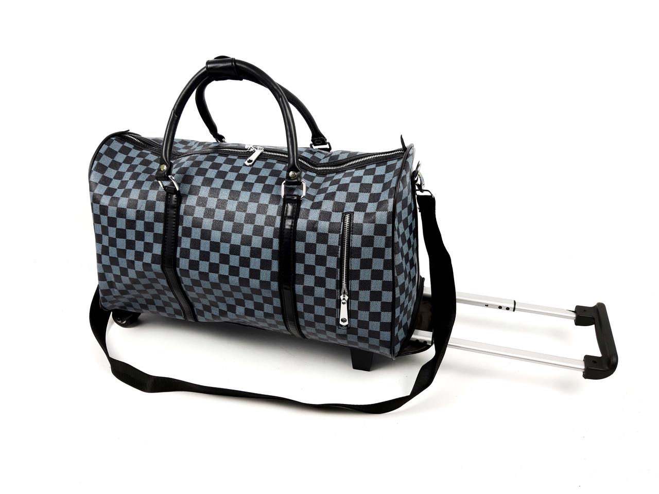 Сумка-валіза на колесах із ременем Sky Travel 50х20х34 см 53 л Синій (669-7) - фото 3 Сумка-валіза на колесах із ременем Sky Travel 50х20х34 см 53 л Синій (669-7) - фото 3