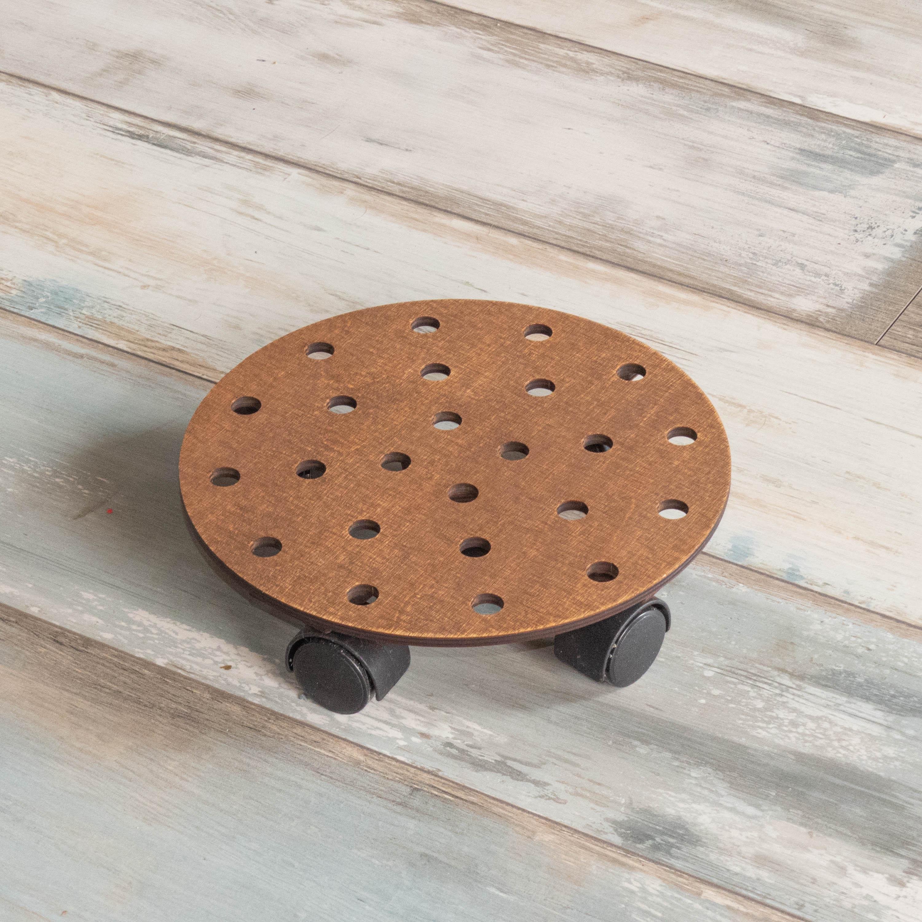 Підставка для квітів підлогова Вент+ на колесах кругла 25 см (120129)