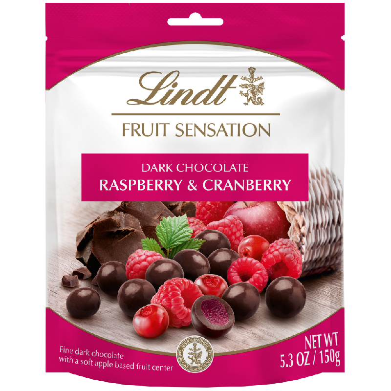 Цукерки Lindt Fruit Sensation Raspberry & Cranberry 150 г (1304021718)