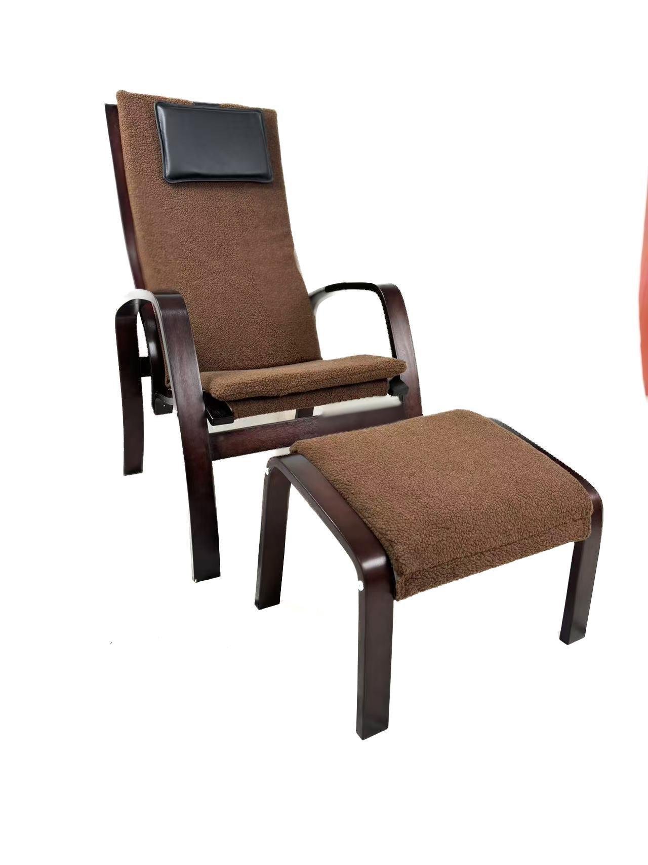 Крісло для відпочинку з підставкою Avko ARC012 Walnut Latte (24363605)