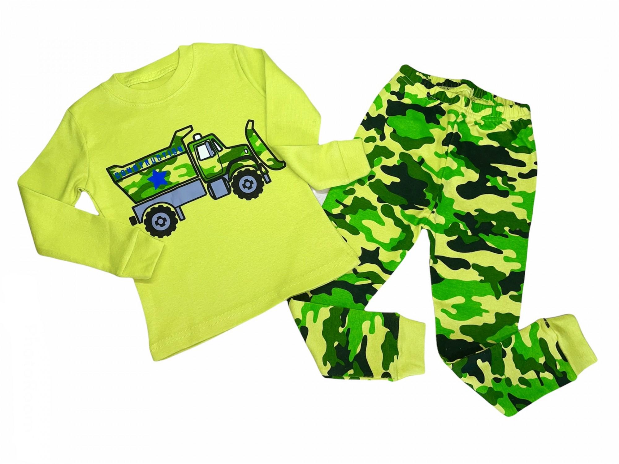 Пижама для мальчика грузовик 104 см Желтый (24175689)