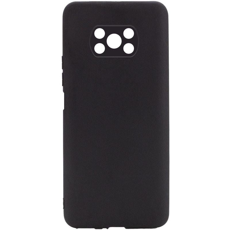 Противоударный силиконовый чехол Candy Full Camera для Xiaomi Poco X3 NFC / Poco X3 Pro Черный / Black