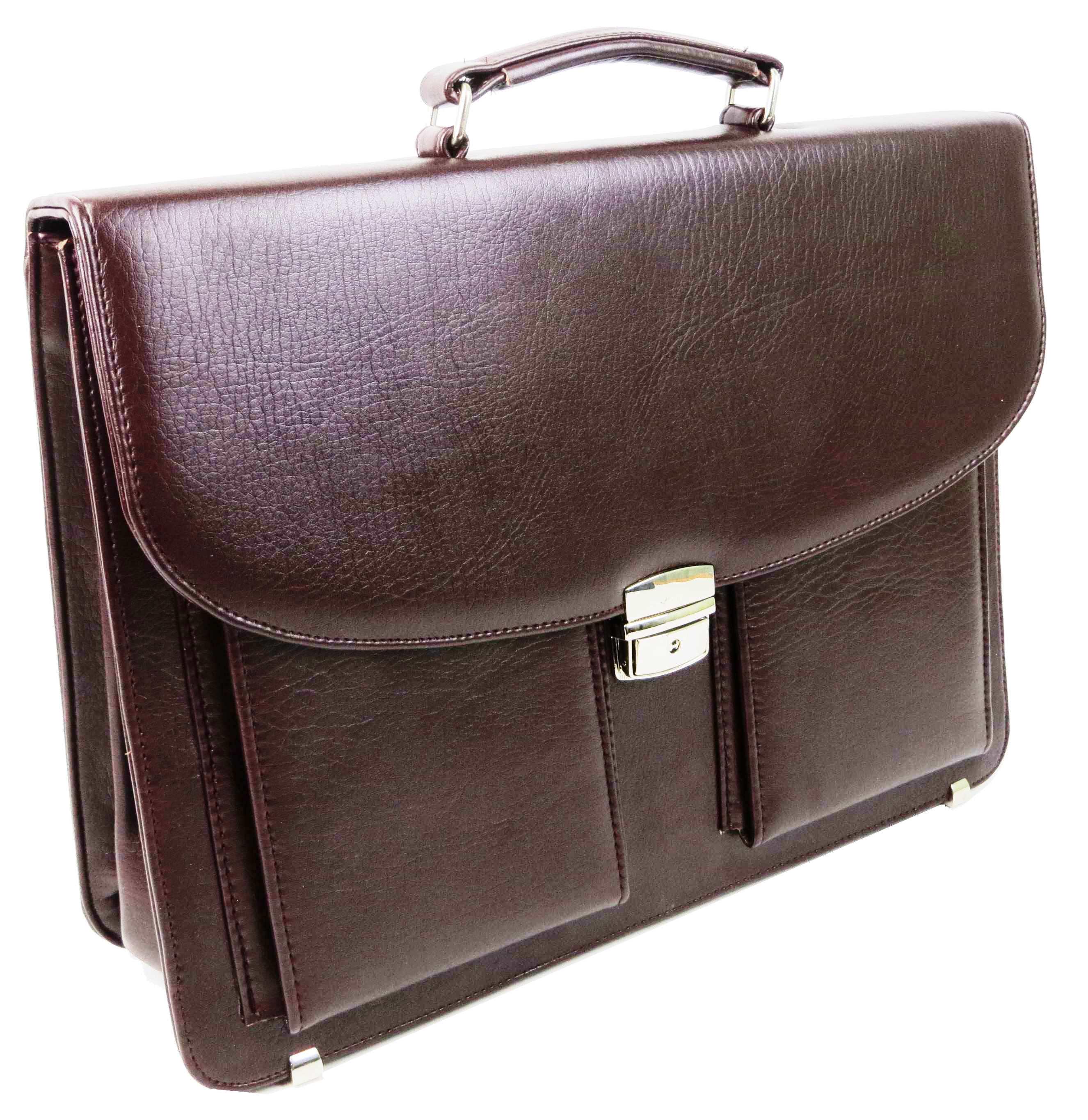Портфель мужской Exclusive деловой из экокожи Бордовый (722900 bordo)