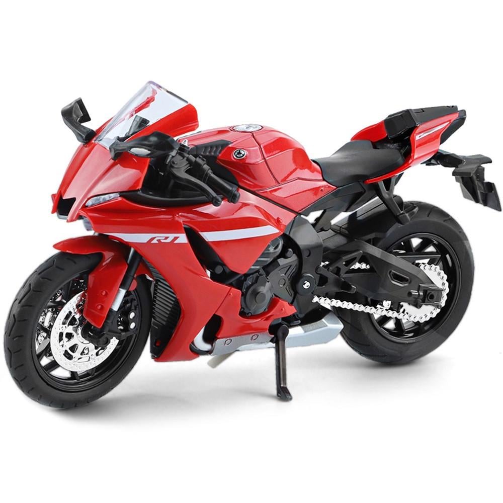 Мотоцикл TK Group Yamaha YZF R1 1:12 металевий з підсвічуванням/звуком/амортизацією (2662766182) - фото 2 Мотоцикл TK Group Yamaha YZF R1 1:12 металевий з підсвічуванням/звуком/амортизацією (2662766182) - фото 2