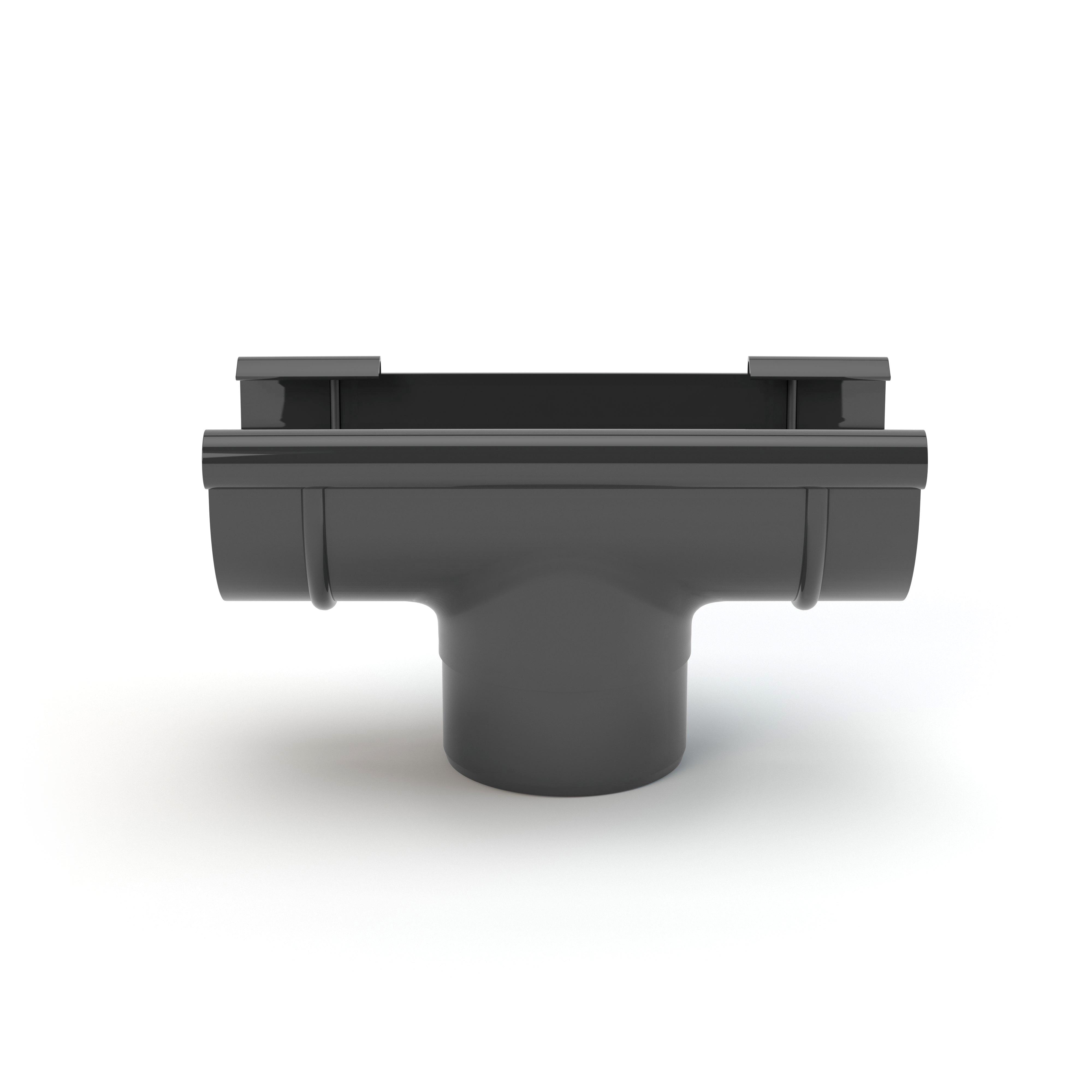 Воронка желоба Gamrat 125/90 мм Графитовый (314-222-100) - фото 2