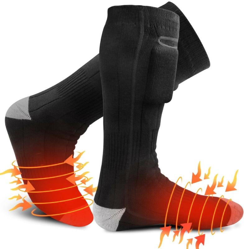 Шкарпетки з підігрівом Heated Socks 4000 мАг 4 рівня нагрівання 37-42 Чорний (3309788) - фото 4