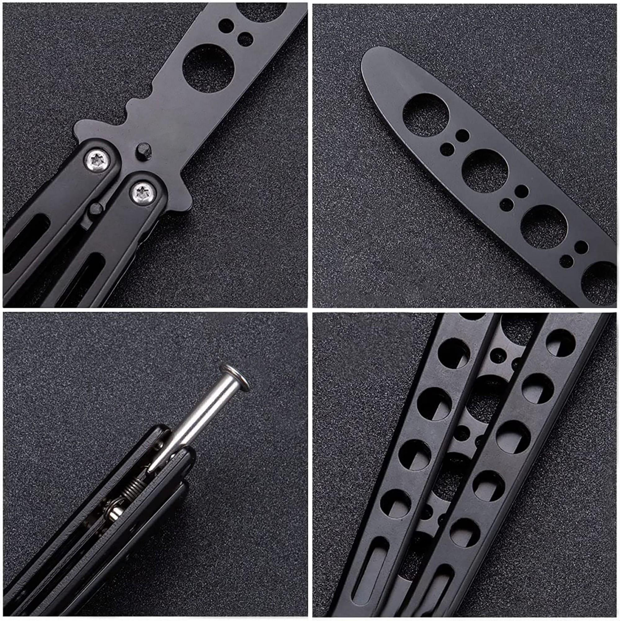 Ніж дитячий тренувальний для трюків сталевий Чорний (K10-B) - фото 5