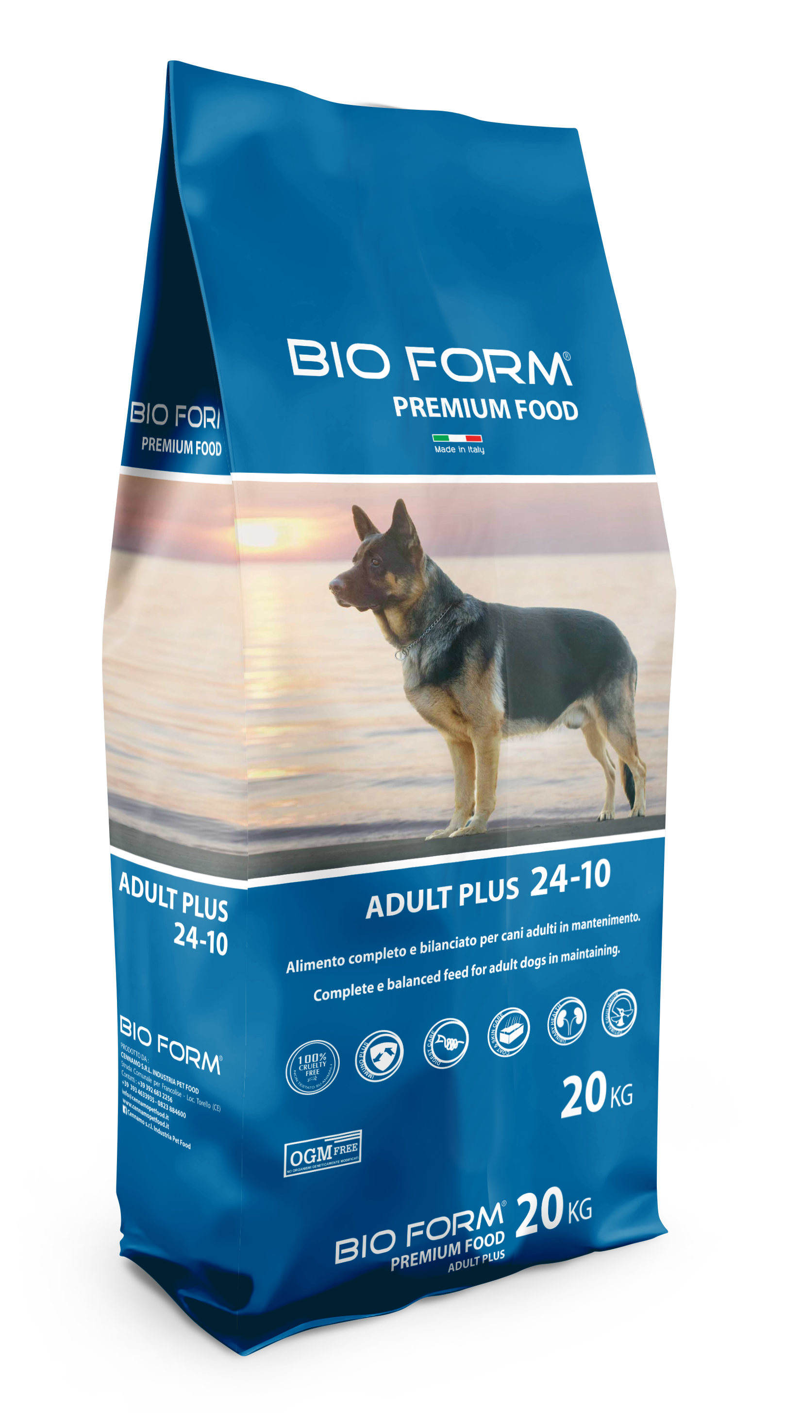 Корм сухой для собак Bio Form Dog Plus 20 кг (12665020)