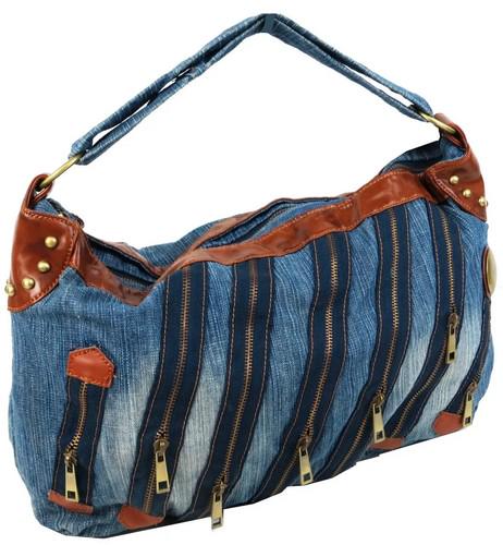 Сумка джинсова Fashion jeans bag Синій (sposupe252_Jeans9099 blue) - фото 1