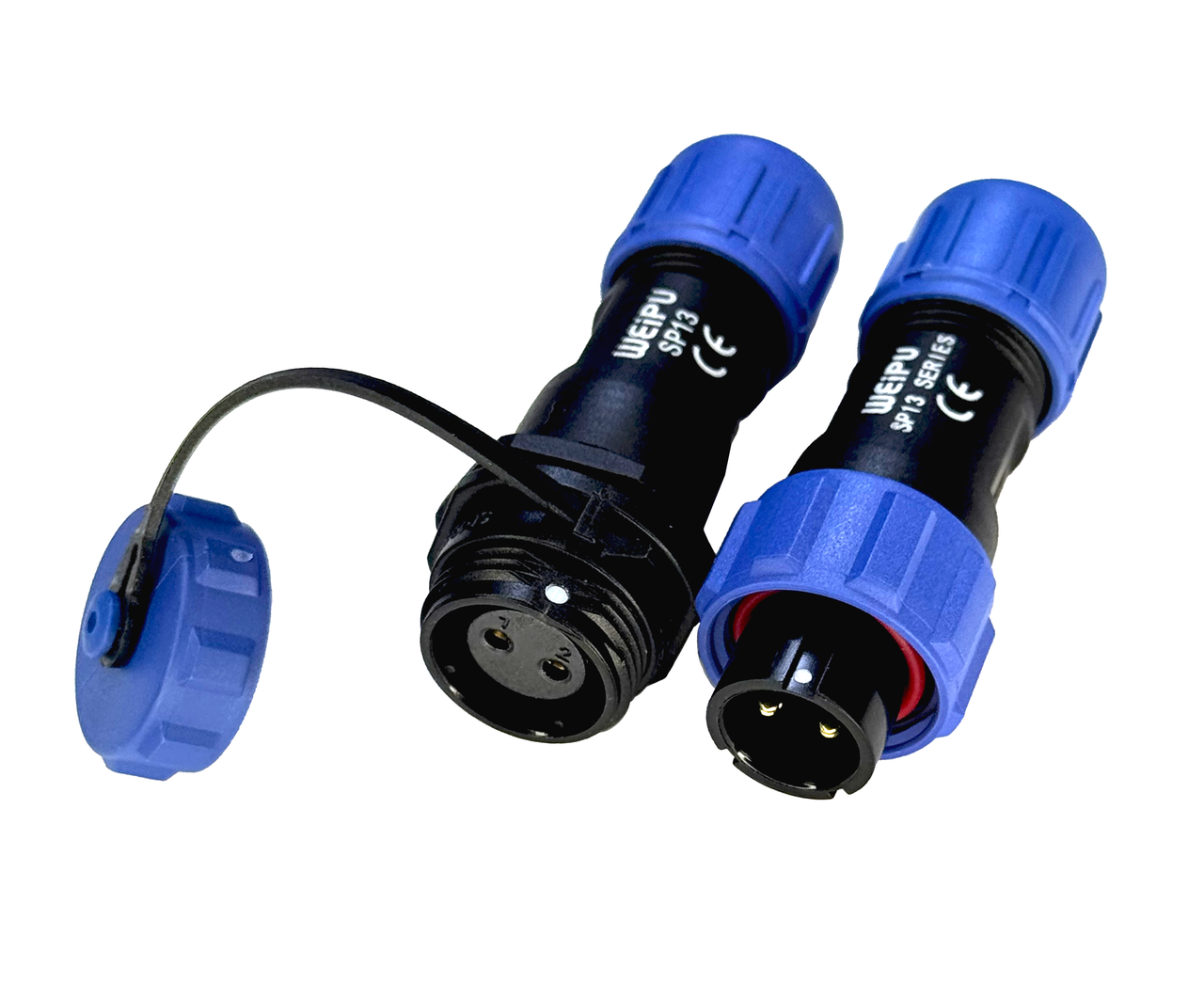 Роз'єм герметичний Weipu SP1310/P+SP1311/S F-M 2pin IP68 (2757526713)