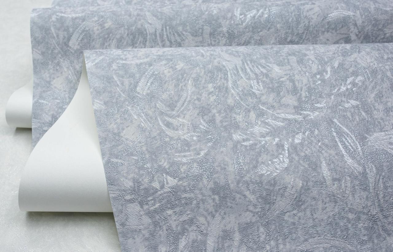 Обои флизелиновые SINTRA Aria UNI 420751 фон винил горячего тиснения 1,06х10,05 м Серый