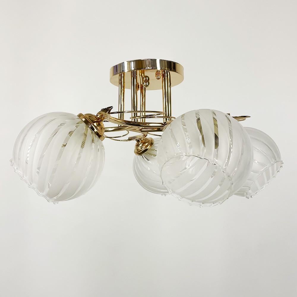 Люстра на 5 круглых плафонов Золотой (6671/5 A GD)