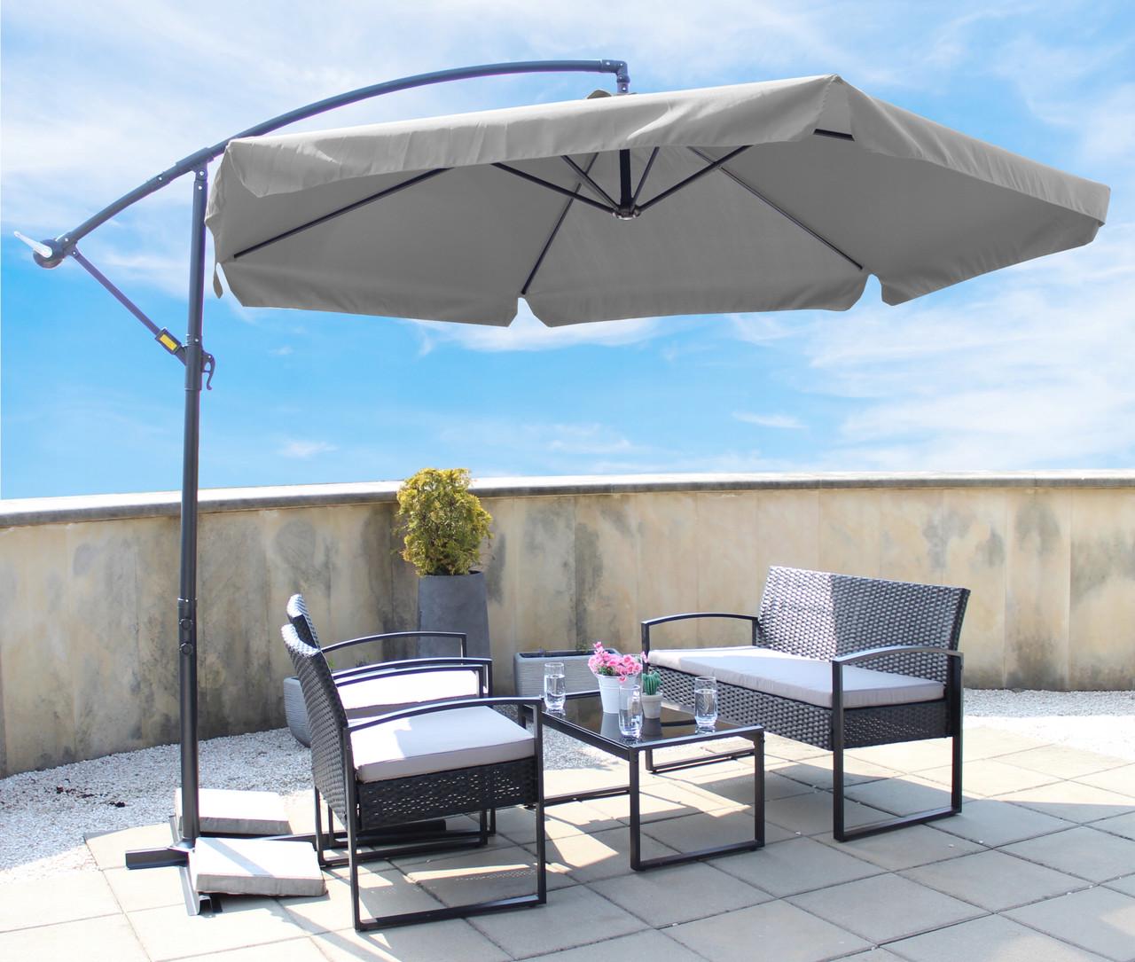 Садова парасоля GAO5316 3,5 м + чохол Grey - фото 3