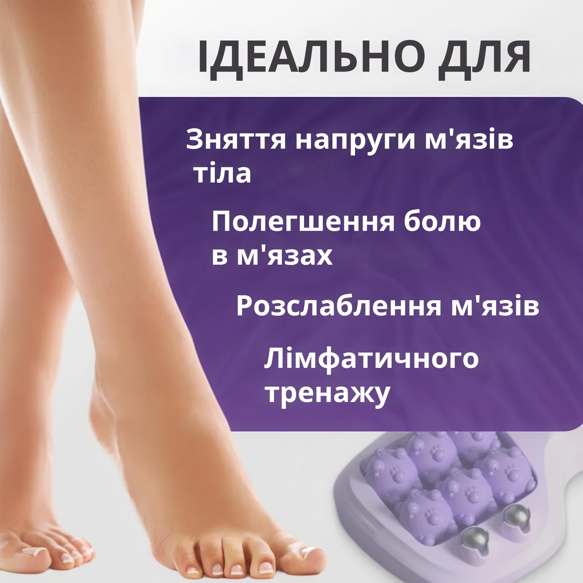 Массажер роликовый для ног 2в1 Foot Massager магнитный - фото 5