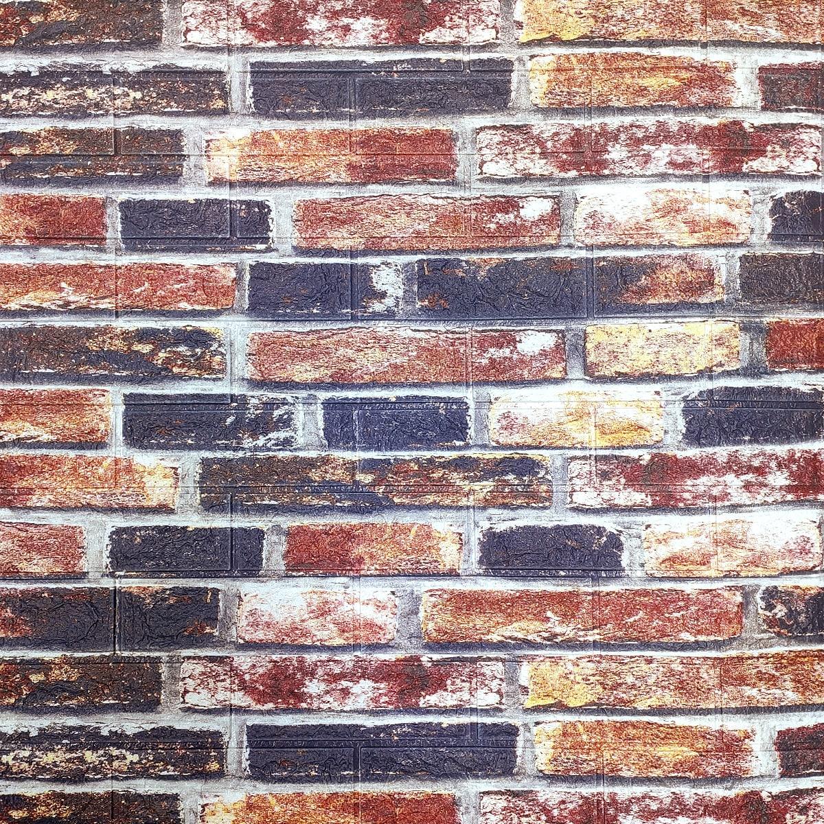 3D-панель Екатеринославский кирпич на самоклеющейся основе 700х770х5 мм Серо-синий (SW-00000027)