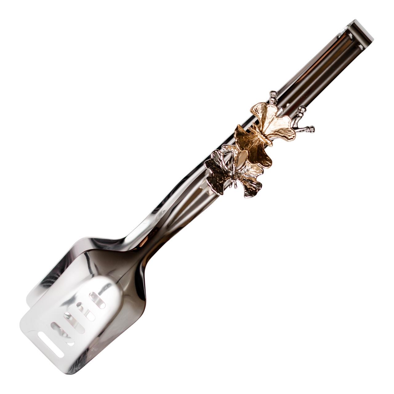 Щипцы кухонные металлические 29х5 см Серебристый (A-034730)