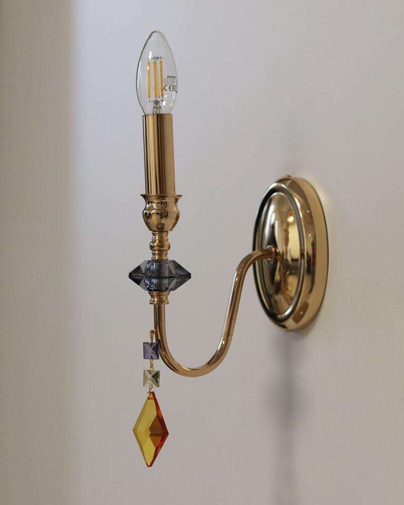 Бра Edlin PL2416-1W Vanessa E14 1x12W IP20 Золотий (32205339) - фото 3 Бра Edlin PL2416-1W Vanessa E14 1x12W IP20 Золотий (32205339) - фото 3