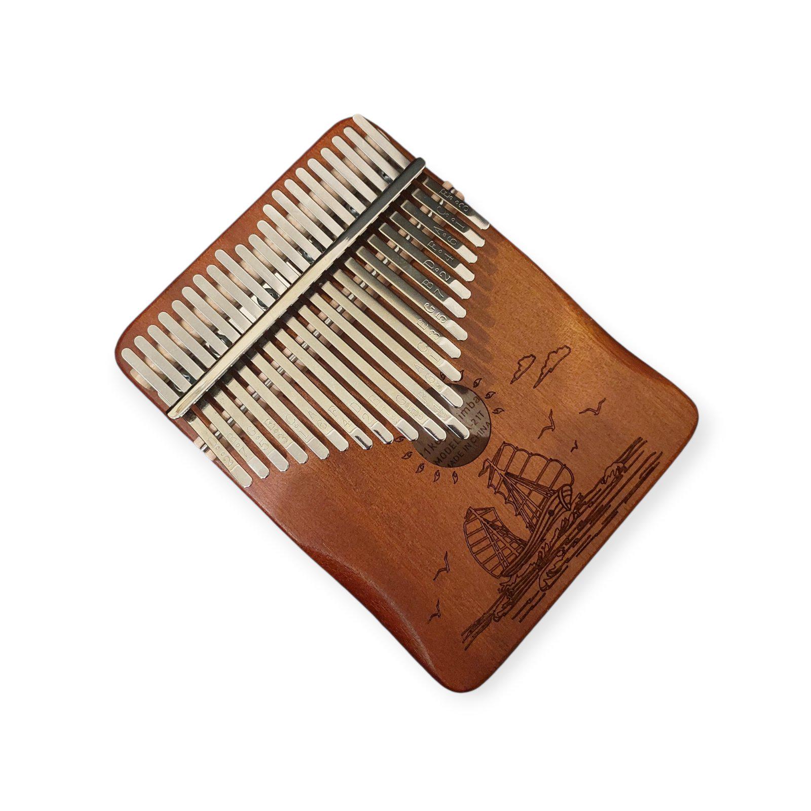 Калимба-перкуссия с резонатором Корабль 21 клавиша Коричневый (K-21-27K)