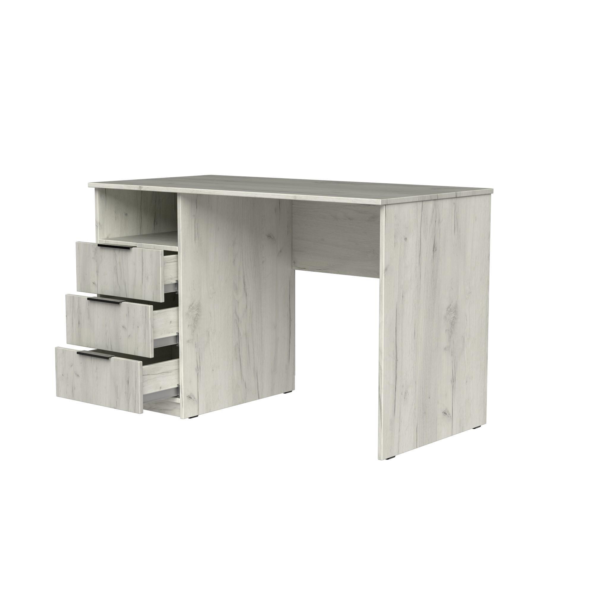 Стол письменный СП1 3Я SENAM 750х1100х500 мм ДСП Дуб Крафт Белый - фото 4