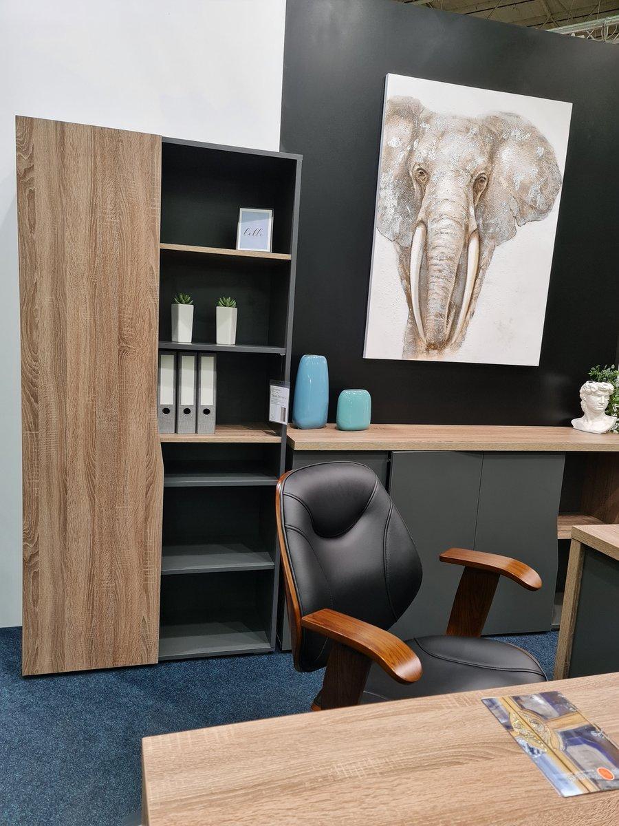 Стіл письмовий офісний Intarsio Connect Дуб сонома трюфель/Антрацит (CONNECT_C) - фото 4 Стіл письмовий офісний Intarsio Connect Дуб сонома трюфель/Антрацит (CONNECT_C) - фото 4