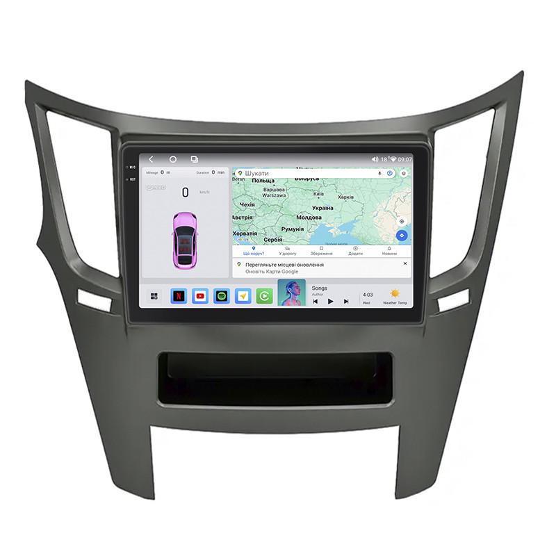 Автомагнитола штатная Lesko для Subaru Outback IV 2009-2012 4/64 QLED CarPlay 4G Wi-Fi GPS Prime 9" (22391782)