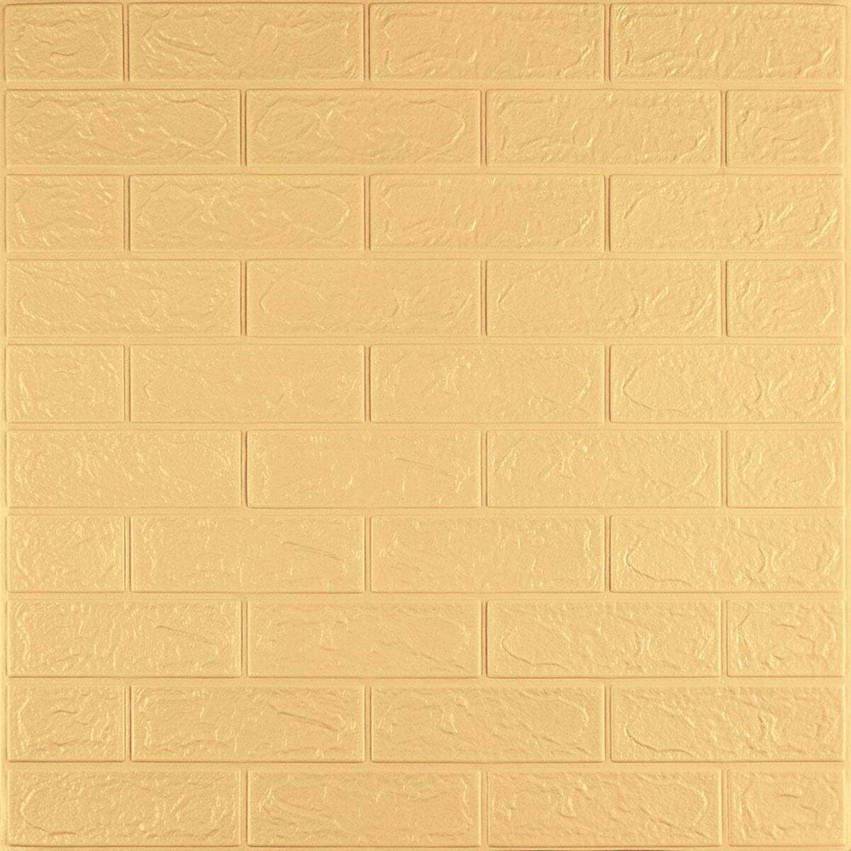 3D-панель Sticker Wall SW-00000229 самоклеящаяся 700х770х3 мм Желтый (1315743658)