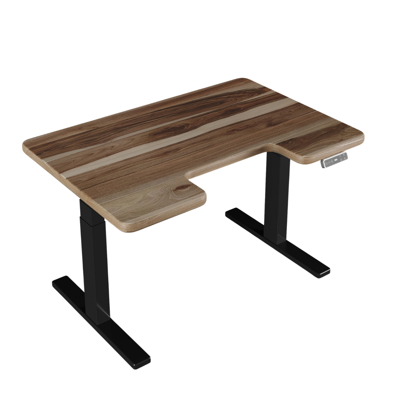 Стол TEHNOTABLE BestFit Pro с регулировкой высоты и столешницей из натурального ореха с эргономическим вырезом 1200x820x40 мм (005-19-01/020-17-01) Стол TEHNOTABLE BestFit Pro с регулировкой высоты и столешницей из натурального ореха с эргономическим вырезом 1200x820x40 мм (005-19-01/020-17-01)