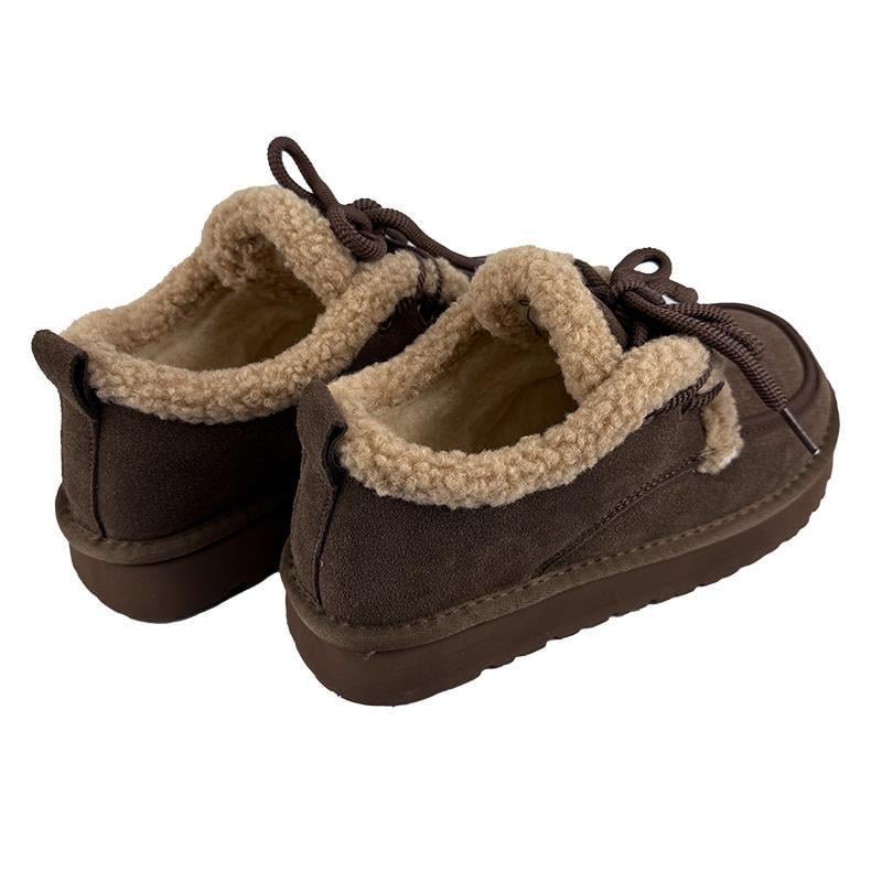 Черевики короткі жіночі хутряні 50262-35 p. 36 23 см Коричневий - фото 4