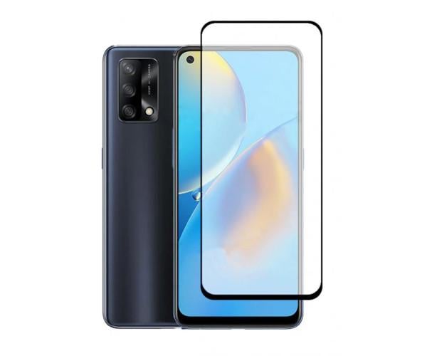 Закаленное защитное стекло Full Screen Tempered Glass для Oppo A74, Black
