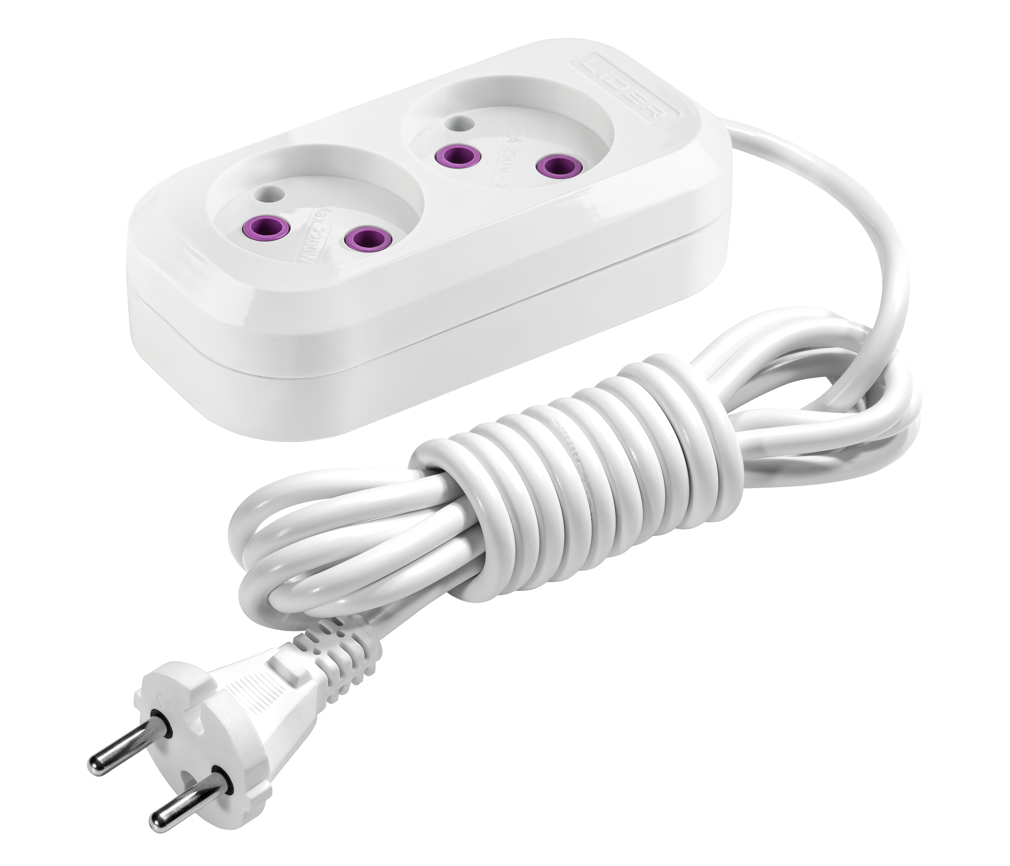 Удлинитель LIDER PROXIMA LP16-212 2г 2 м