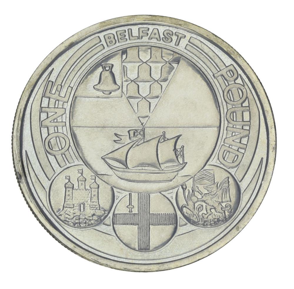 Колекційна монета Великобританія 1 фунт 2010 UNC Белфаст (М21812)