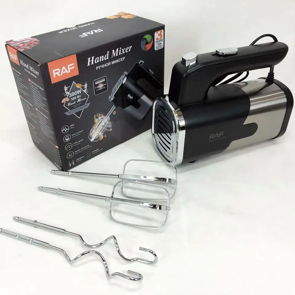 Міксер кухонний RAF R.6630 ручний 300 Вт 5 режимів швидкості (9860) - фото 9
