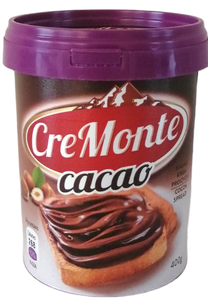 Паста горіхово-шоколадна CreMonte Cacao 400 г (11526)