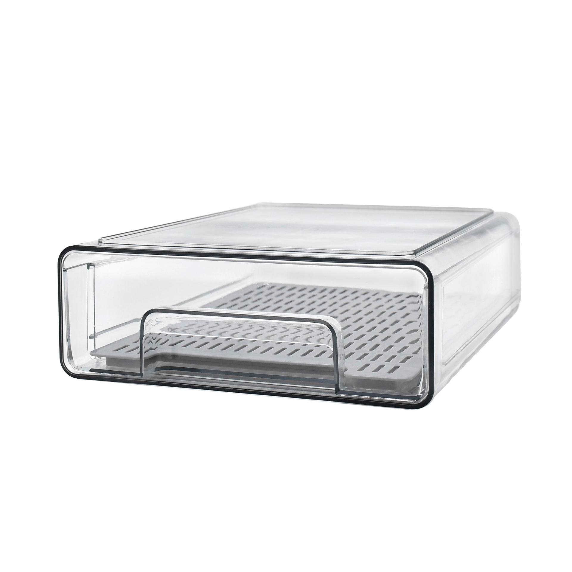 Органайзер Homax висувний з піддоном для свіжості продуктів 25х21,2х7,8 см (BR-02)