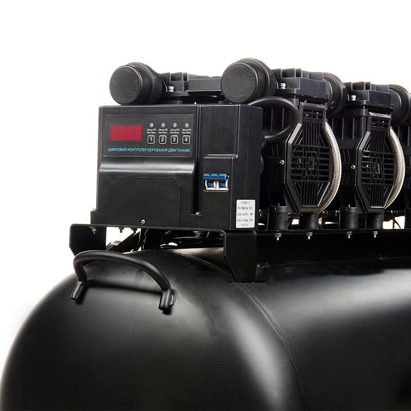 Компрессор Apro восьмицилиндровый безмасляный OFE-200 8 Бар 4х1,5 кВт 950 л/мин 200 л 2 крана (850172) - фото 11 Компрессор Apro восьмицилиндровый безмасляный OFE-200 8 Бар 4х1,5 кВт 950 л/мин 200 л 2 крана (850172) - фото 11