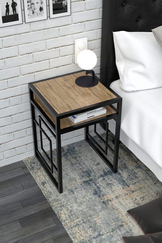 Тумба прикроватная EcoLoft Эстелия DSP-1087 Лофт Дуб Аппалачи (22876390) - фото 2 Тумба прикроватная EcoLoft Эстелия DSP-1087 Лофт Дуб Аппалачи (22876390) - фото 2