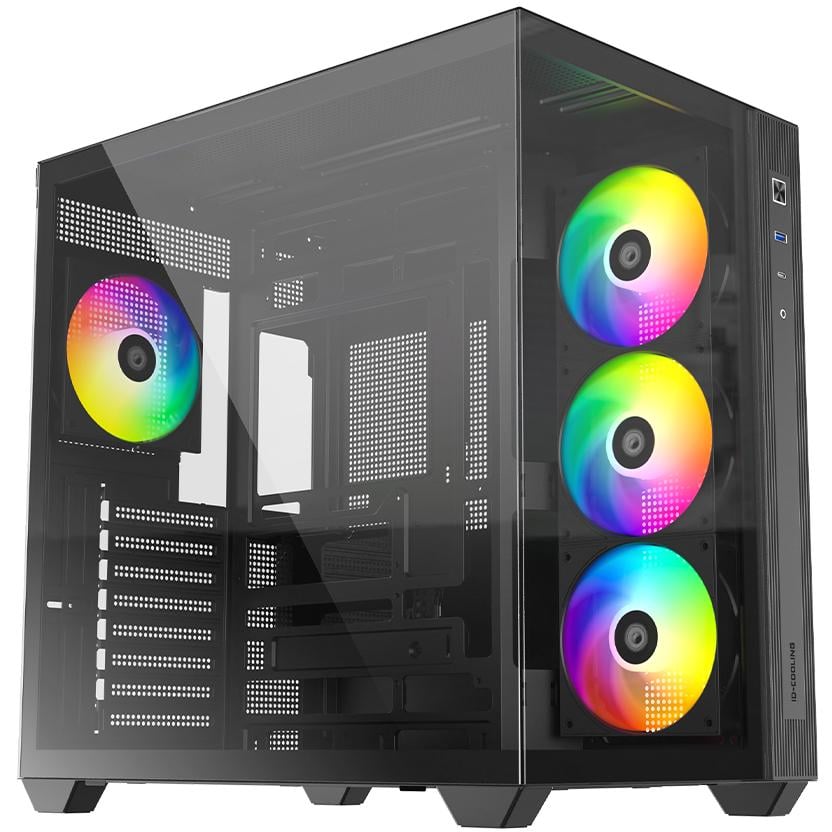 Корпус для ПК ID-Cooling View 510 ARGB Midi-Tower no PSU ATX/MicroATX/Mini-ITX BTF Black Корпус для ПК ID-Cooling View 510 ARGB Midi-Tower no PSU ATX/MicroATX/Mini-ITX BTF Black