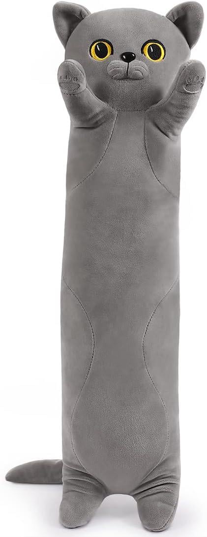 Мягкая игрушка-подушка Кот 135 см Серый (1995531478) Мягкая игрушка-подушка Кот 135 см Серый (1995531478)