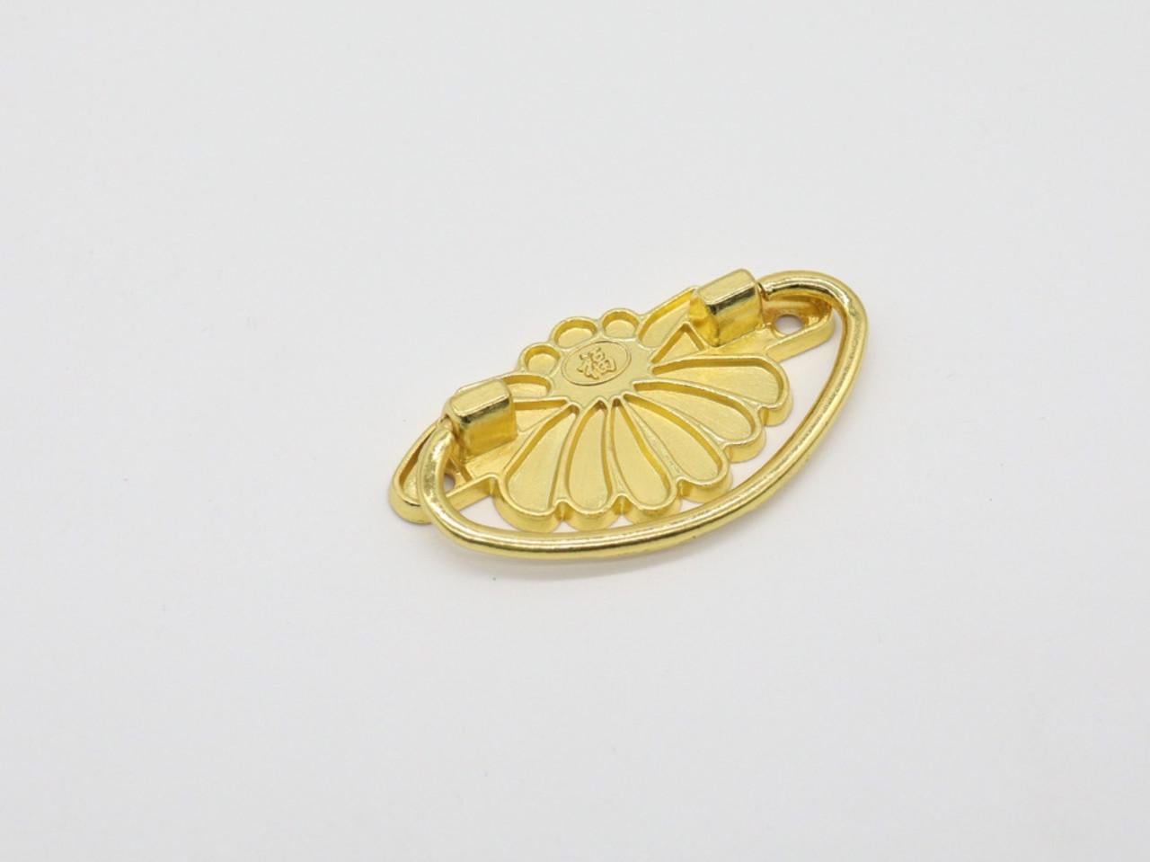 Ручка металлическая декоративная 55х28 мм Золотой (343008336)