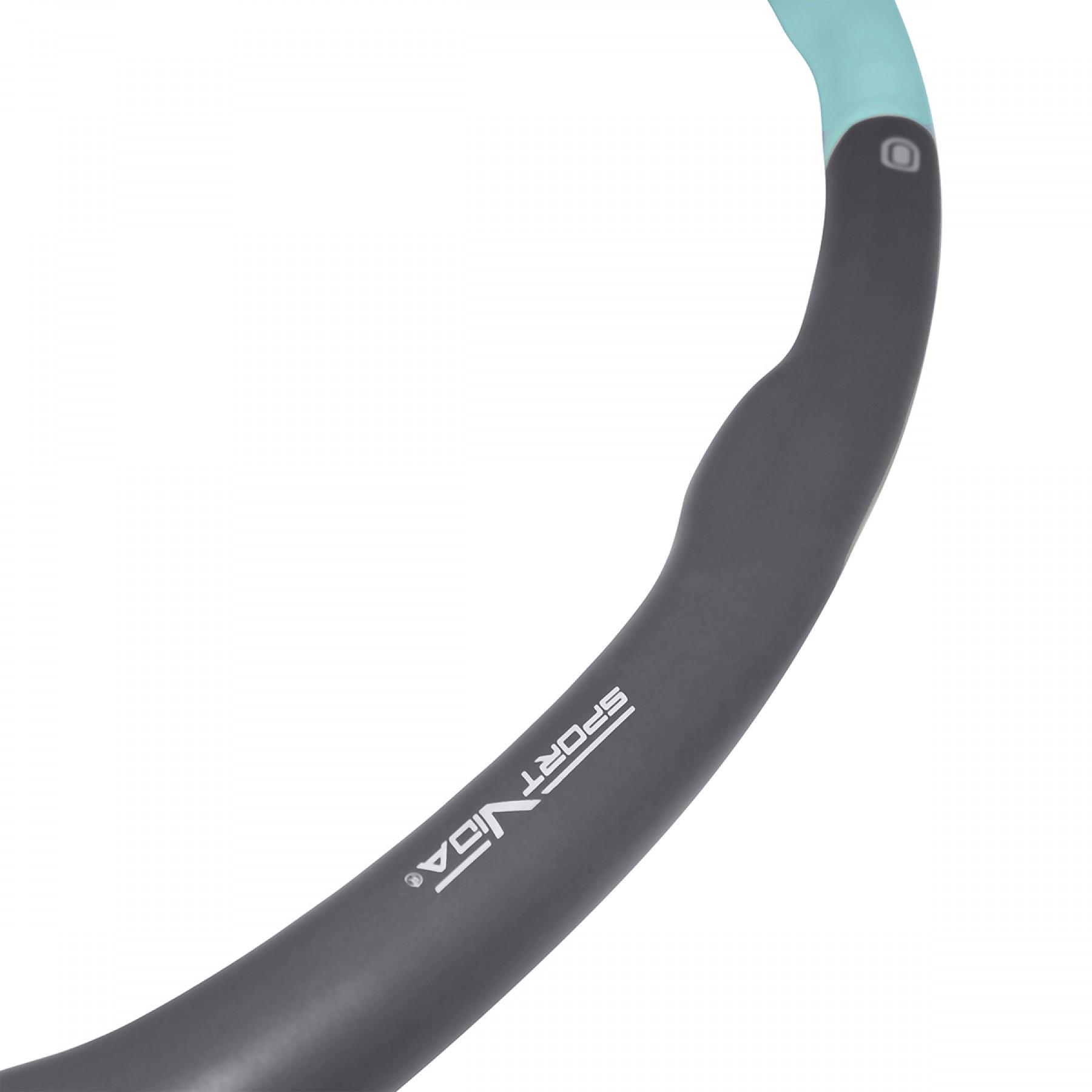 Обруч массажный Hula Hoop SportVida 100 см 1,2 кг Grey/Sky Blue (SV-HK0337) - фото 5