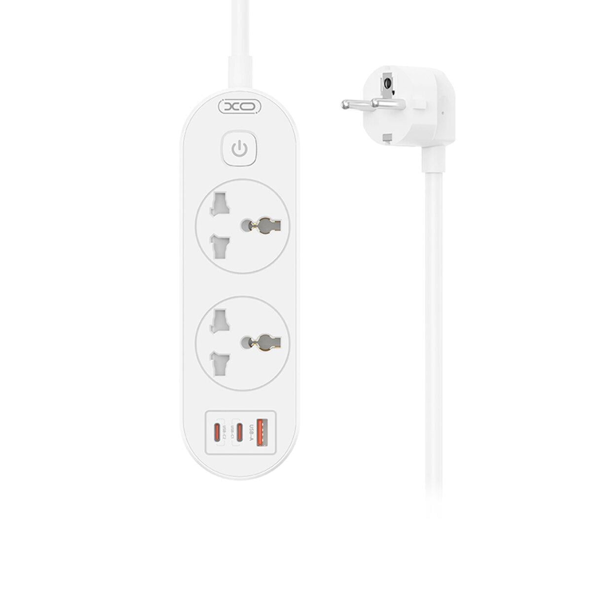 Фильтр сетевой Xo WL31 30 W 2 розетки /1USB-A/2USB-C с главным выключателем 1,5 м Белый Фильтр сетевой Xo WL31 30 W 2 розетки /1USB-A/2USB-C с главным выключателем 1,5 м Белый
