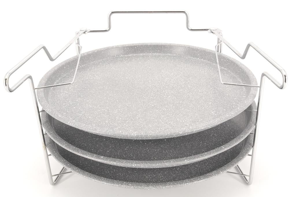 Набір деко для піци з підставкою карбон/сталь A-Plus 1150 3 шт. (DR001502)