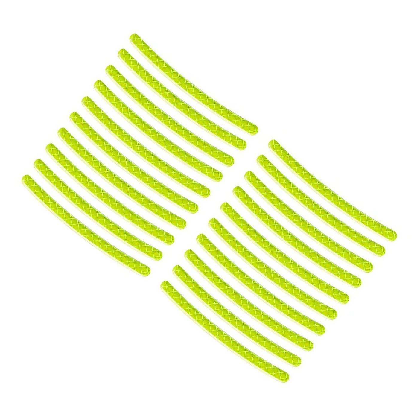 Наклейки светоотражающие на диски/колеса авто/мотоцикла/велосипеда 20 шт. (25184427)