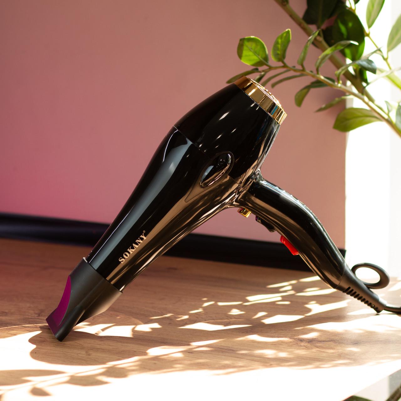 Фен для волос Sokany SK-2213 с диффузором и концентратором 2600 Вт (7412) - фото 2